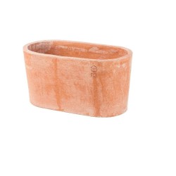 Vaso in terracotta - Cassetta semiovale cm. 30