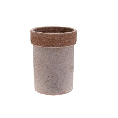 Vaso in terracotta Tubo Basic Graffiato CM.25