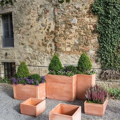 Fioriera 70 cm in terracotta anti gelo