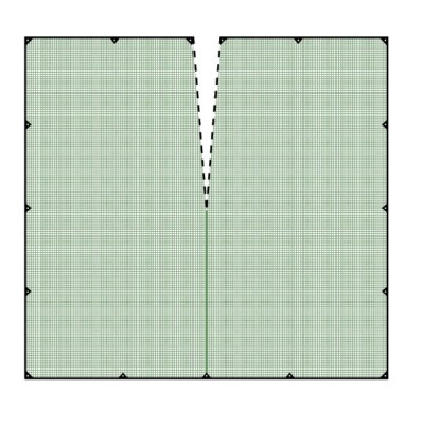 Telo Raccolta Olive 10×10 Antispina Importazione Con Spacco 85gr/mq