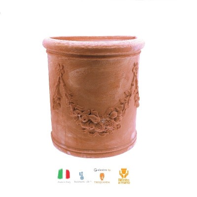vaso terracotta 60 cm diametro festonato