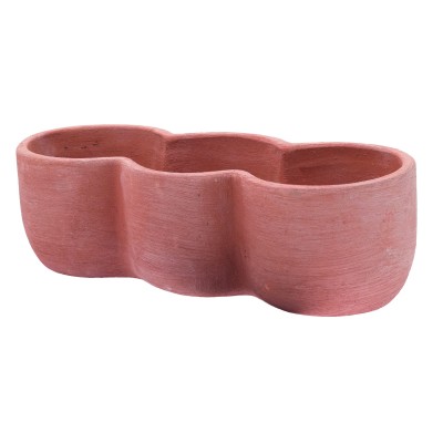 Vasi in terracotta-Cassetta Primula a tre 46cm-II scelta