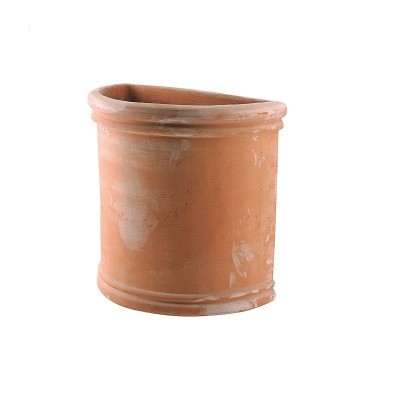 60cm Vaso Semicircolare Liscio  – Vaso da parete / muro 2° scelta