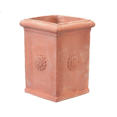 Vasi di terracotta Quadrato Pilone Toscano Liscio cm.60