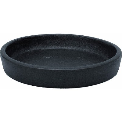 Vaso di terracotta Rotondo Alto Moderne Antracite cm. 70 con sottovaso