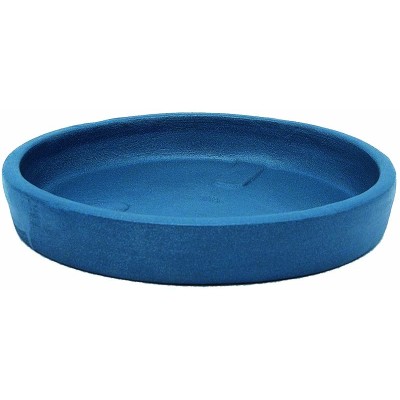 Vaso di terracotta Doppio Bordo Liscio  Emerald cm. 50 sottovaso sky