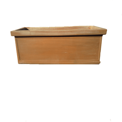 Fioriera Cassetta Millerighe 100 cm –  Terracotta antigelo Trequanda