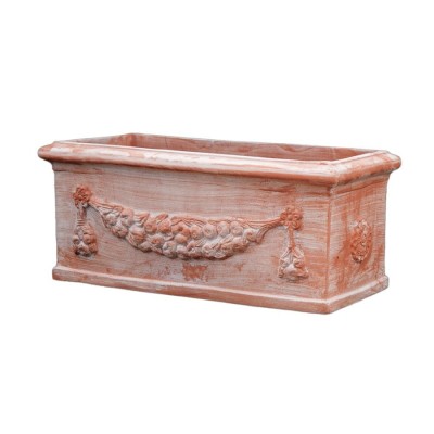 cassetta festonata in terracotta artigianale