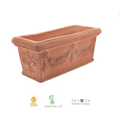 Vasi in terracotta Cassetta Firenze da 50 cm