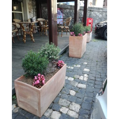 Vasi rettangolari – Cassetta Basic Media CM . 70 – terracotta galestro antigelivo